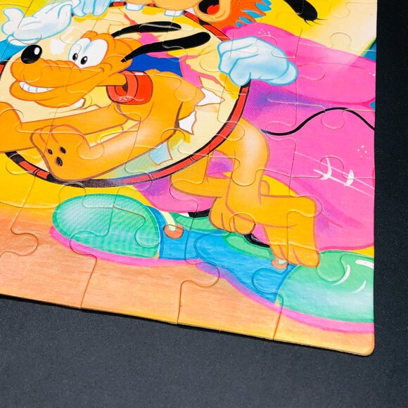 Vintage 1989 Mickey Mouse & Goofy Circus Show Jigsaw Puzzle - 48 Pcs COMPLETE - Picture 5 of 10